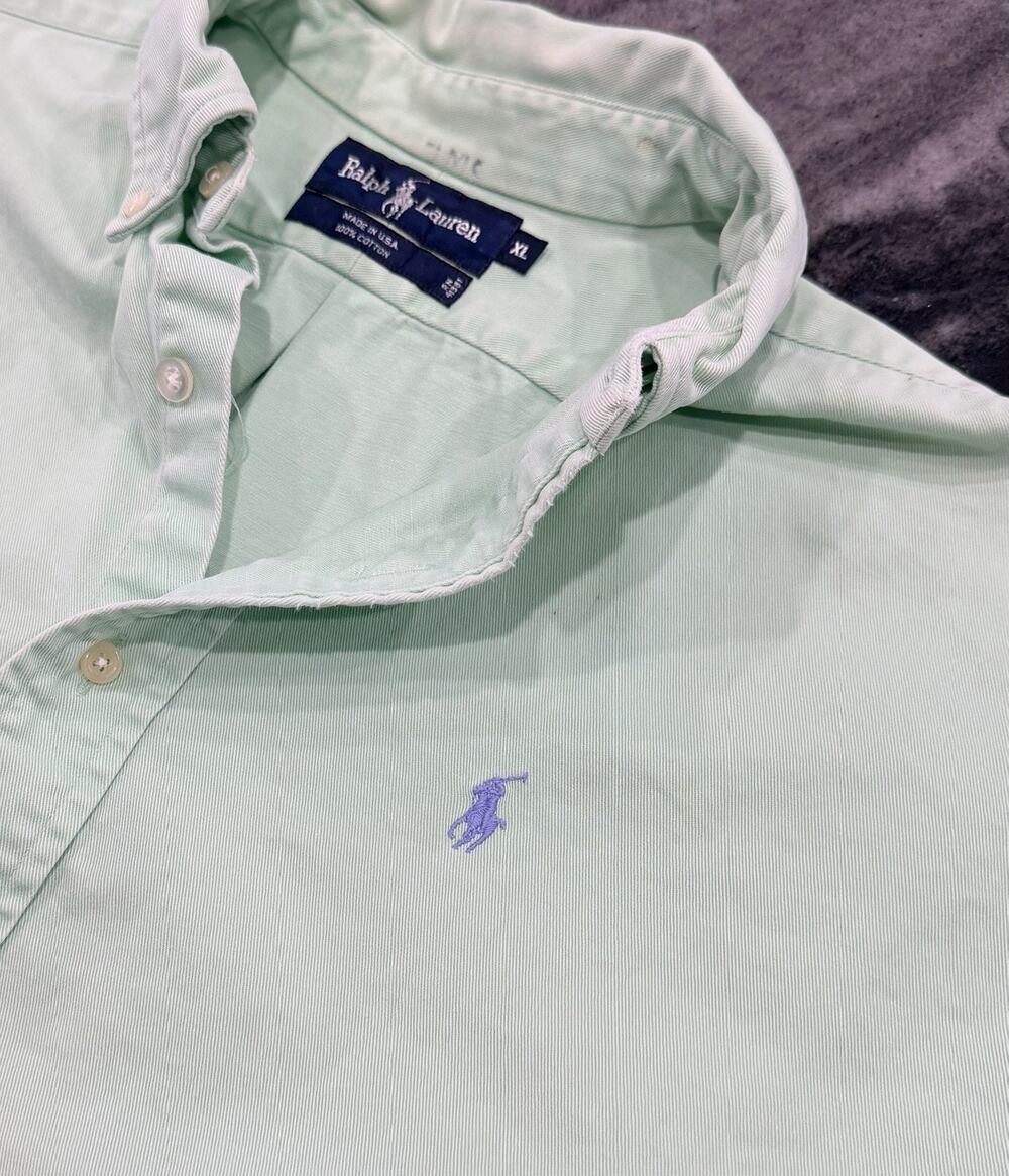 Vintage Ralph Lauren Mens XL Oxford Button Down Shirt Heavyweight Preppy USA